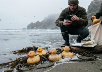 O naufrágio que espalhou 29 mil patinhos de borracha pelo oceano e virou marco científico sobre plásticos e correntes marítimas