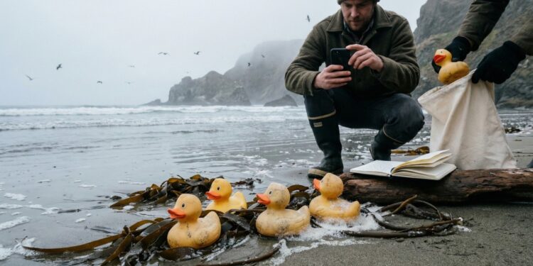 O naufrágio que espalhou 29 mil patinhos de borracha pelo oceano e virou marco científico sobre plásticos e correntes marítimas