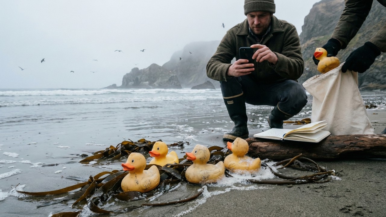 O naufrágio que espalhou 29 mil patinhos de borracha pelo oceano e virou marco científico sobre plásticos e correntes marítimas