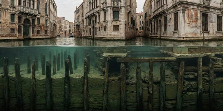 Saiba como Veneza se mantém de pé sobre milhões de estacas de madeira há séculos (imagem ilustrativa)