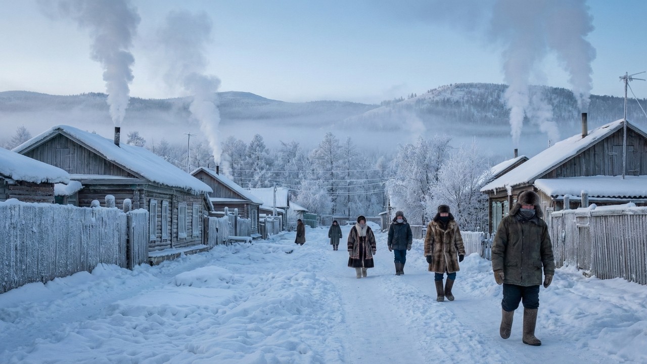 Essa vila da Sibéria enfrenta -71°C e mostra como é viver no lugar mais frio habitado do mundo