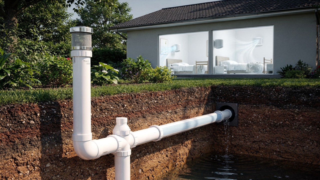 Com vala de 6 metros e dutos de PVC enterrados a 70 cm de profundidade, pai de família cria "ar-condicionado ecológico" que leva ar fresco aos quartos dos filhos sem gastar energia e com drenagem para evitar umidade