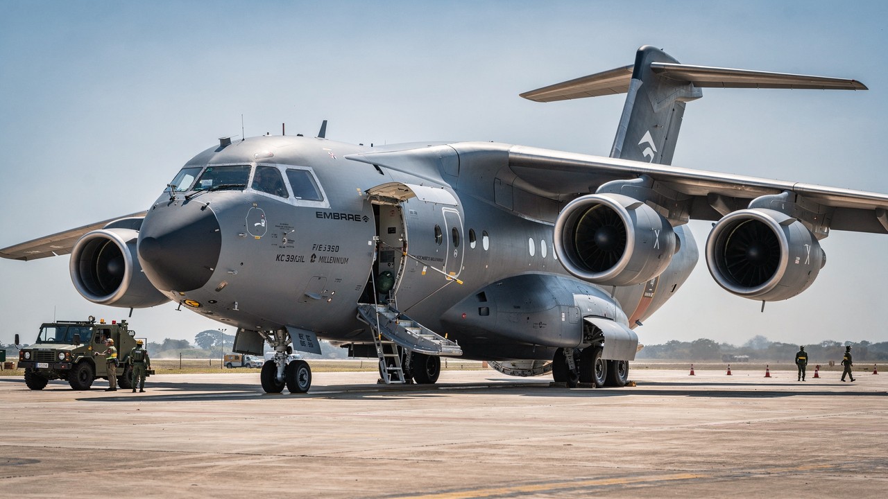 O “gigante” brasileiro de 26 toneladas que pousa na terra batida e reabastece caças em voo: avião militar desbanca lendas americanas com tecnologia fly-by-wire