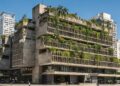 Com sua arquitetura brutalista de 1974 e jardins de Burle Marx, o edifício de 26 andares tornou-se o maior ícone da engenharia no centro do Rio
