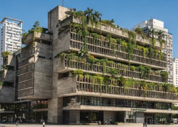 Com sua arquitetura brutalista de 1974 e jardins de Burle Marx, o edifício de 26 andares tornou-se o maior ícone da engenharia no centro do Rio