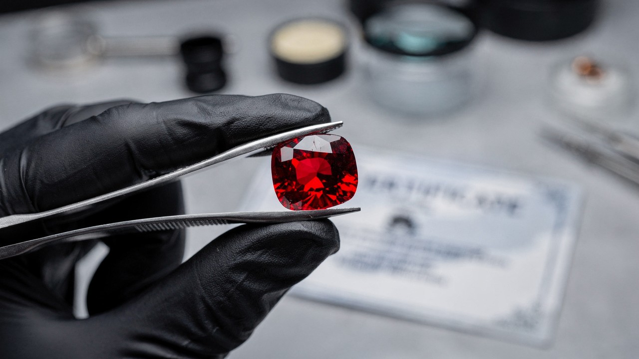 Esqueça o diamante, pois esta gema vermelha é a mais resistente após ele e vale fortunas, sendo o fogo eterno lapidado pela geologia