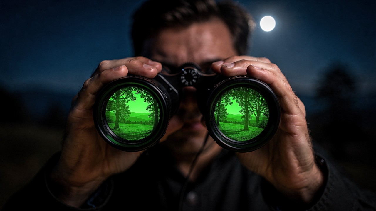 Com a captura de fótons e a aceleração de elétrons, a tecnologia da visão noturna permite que o olho humano enxergue na escuridão total do deserto