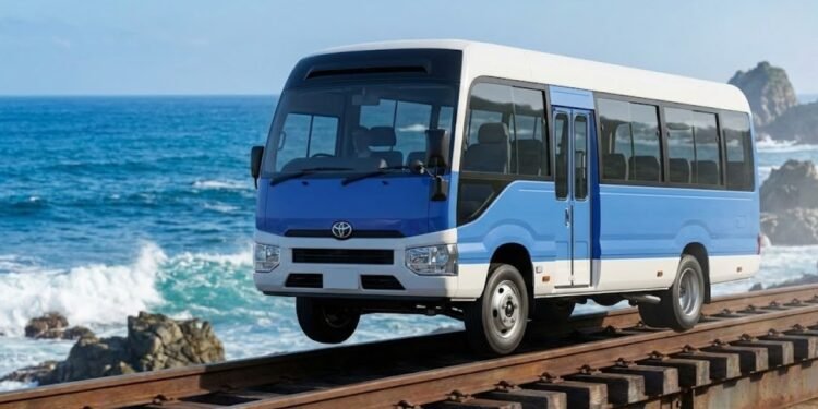 O veículo DMV (Dual Mode Vehicle) revolucionou a mobilidade no Japão ao permitir que um ônibus transite perfeitamente entre o asfalto e os trilhos de trem