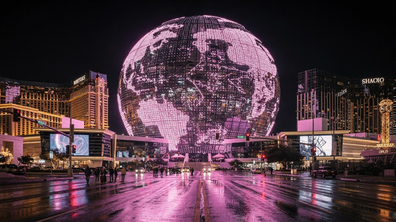 Equipada com um milhão de lâmpadas LED e um sistema de som que faz o chão tremer, a Sphere, gigante de 2 bilhões de dólares, virou a maior tela de vídeo já construída no planeta