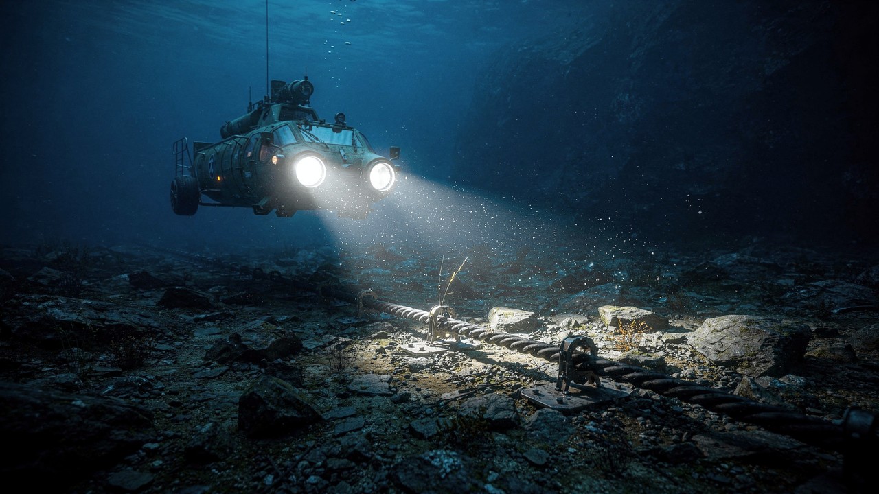 Com casco de titânio, reator de metal líquido e capacidade de operar a 6.000 metros de profundidade, os submarinos nucleares russos vigiam os cabos que sustentam a internet global