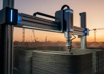 Localizado nos arredores de Austin, Texas, o projeto utiliza robótica avançada para erguer paredes de concreto em tempo recorde, prometendo solucionar a crise global de moradia com custo reduzido e alta durabilidade