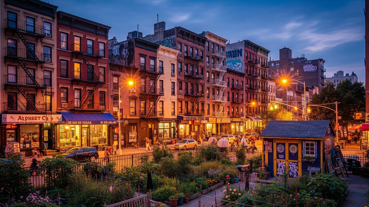 Ruas de Nova York ganham fama por seus nomes de letras, pois o bairro de Alphabet City, virou o maior refúgio cultural e artístico de Manhattan