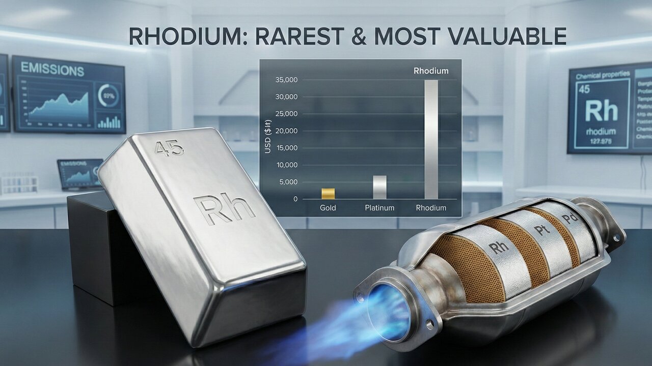 Esqueça o ouro e a platina, pois este metal vale US$ 4.750 por onça, vive no escapamento do seu carro e é o rei do mercado mundial
