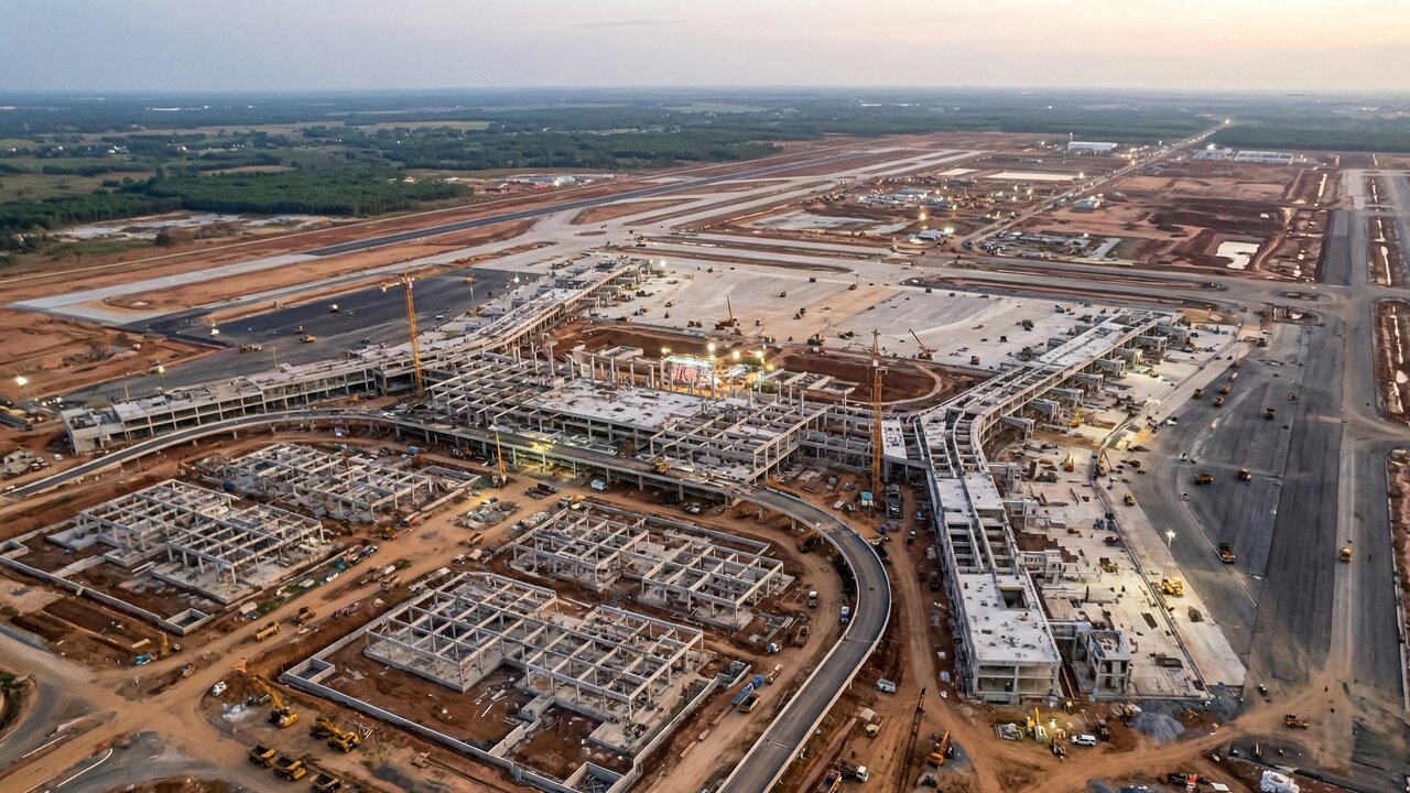 Com um custo de US$ 16 bilhões e 5.000 hectares, o novo aeroporto de Long Thanh terá design de flor de lótus e teto com vão livre de 82 metros