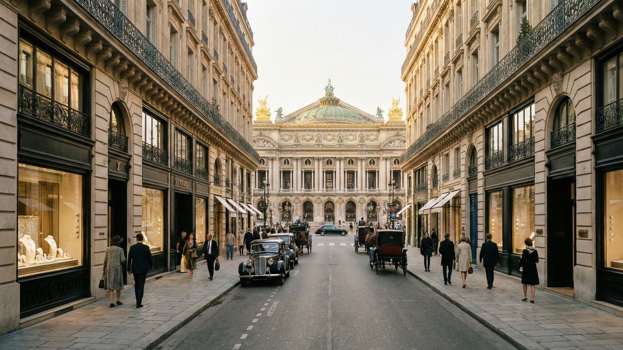 Rua de Paris ganha fama mundial por suas joalherias, pois o trajeto de 1806 une a Praça Vendôme à Ópera, sendo o endereço mais caro da França