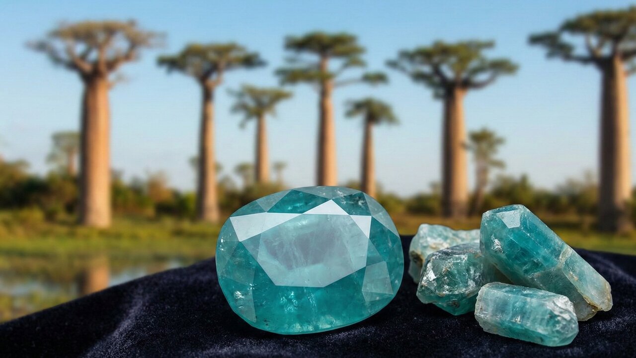 Esqueça a safira, pois esta gema azul-esverdeada de Madagascar vale US$ 20.000 o quilate, sendo o tesouro mais raro da natureza