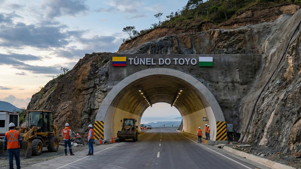 Túnel gigante de 10 km fura as montanhas e corta 4 horas e meia de viagem nas Américas, ligando Medellín ao Caribe com tecnologia avançada