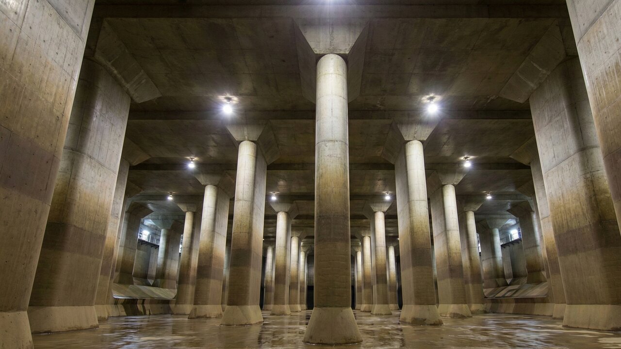 Com pilares de 500 toneladas, o 'templo subterrâneo' de Tóquio consolida-se como a maior barreira contra inundações do mundo