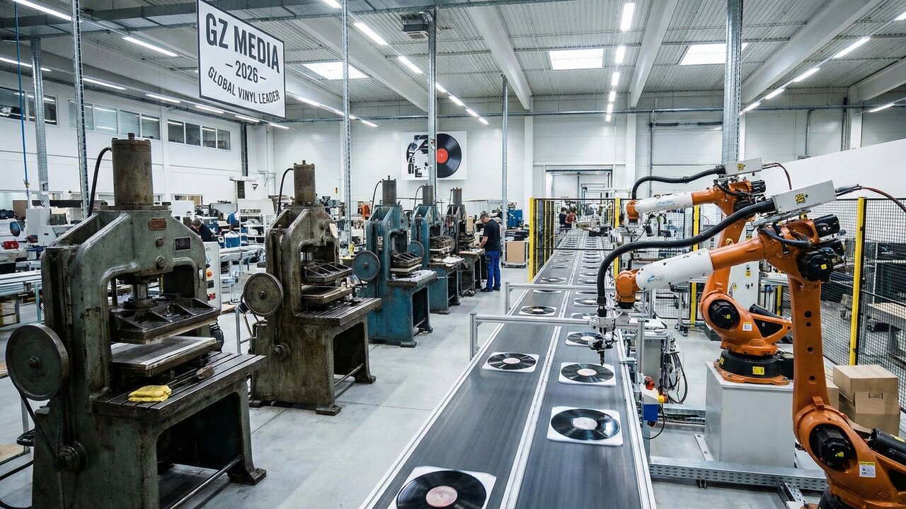 Com uma produção de 70 milhões de discos por ano, conheça a maior fábrica de vinil do mundo que utiliza prensas térmicas de alta pressão