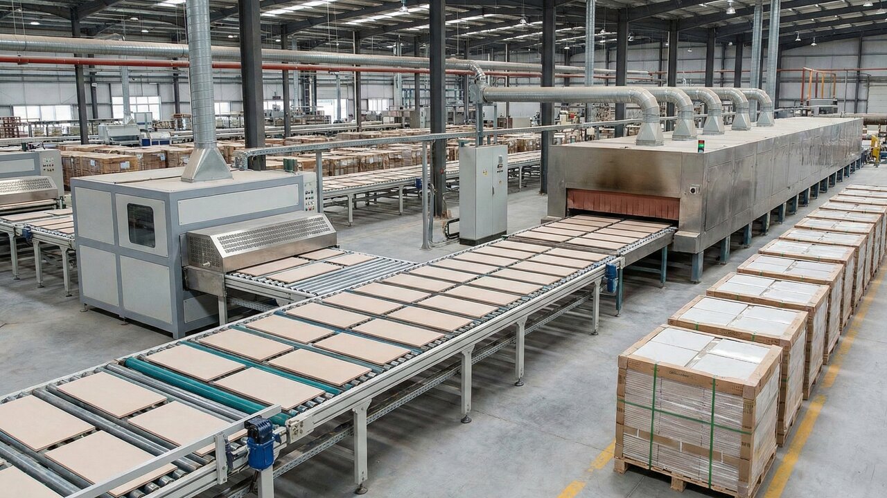 Com minerais prensados a 5 mil toneladas e assados a 1.200 graus, é assim que a indústria cria o porcelanato, o piso que resiste a altos impactos