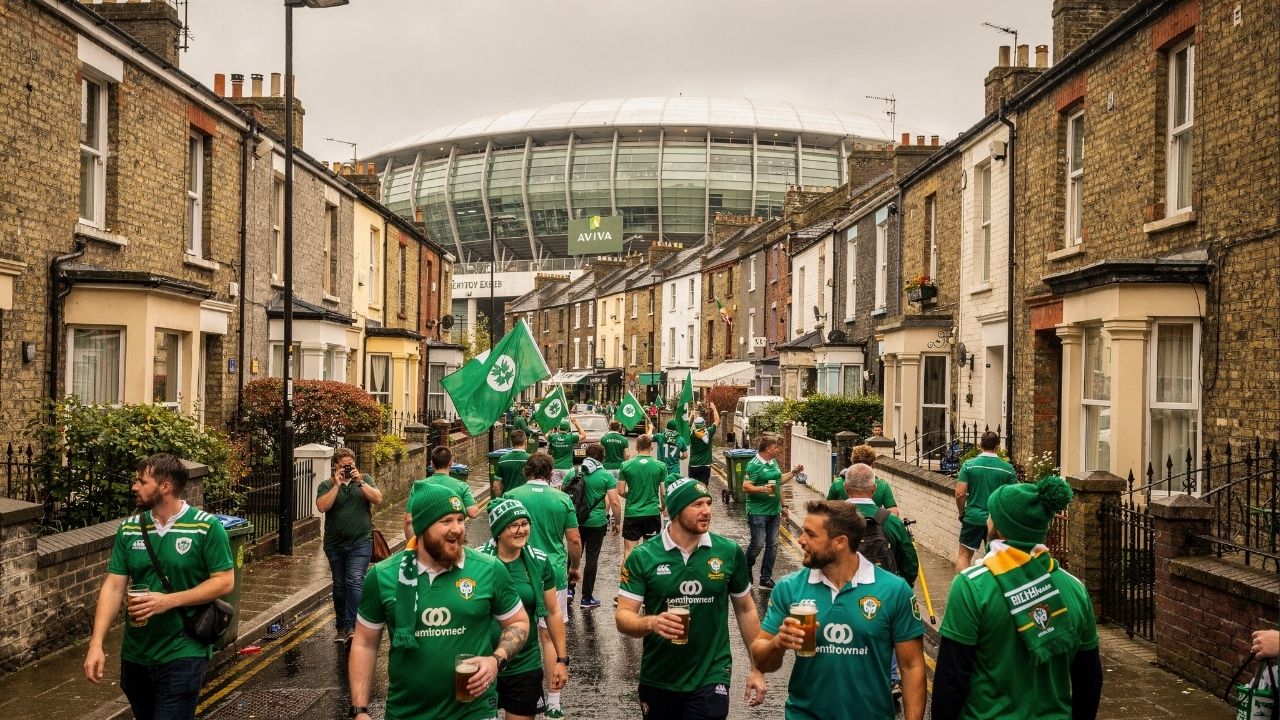 Estrada na Irlanda ganha fama por seu estádio de 1872, pois os 350 metros de extensão unem o rugbi à história urbana sendo a rua esportiva de Dublin