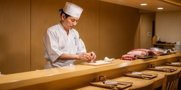 Com uma lista de espera de meses e apenas dez lugares no balcão, este é o restaurante de sushi mais exclusivo e disputado de todo o planeta