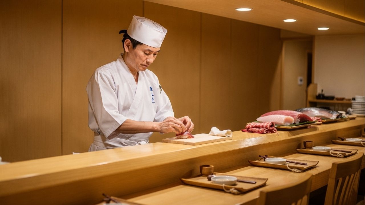 Com uma lista de espera de meses e apenas dez lugares no balcão, este é o restaurante de sushi mais exclusivo e disputado de todo o planeta