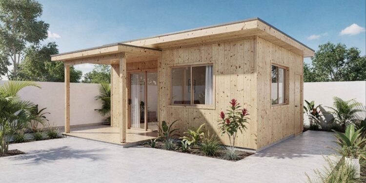 Parece impossível, mas é real: essa construção em madeira é a solução para ter uma casa de 40 metros quadrados em uma semana