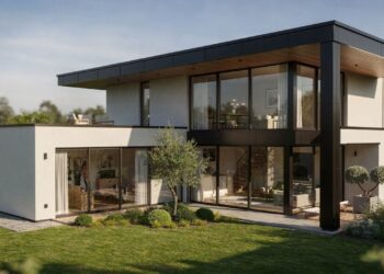 Custa R$ 550 mil e integra o jardim: conheça o projeto de casa térrea em L que encanta famílias