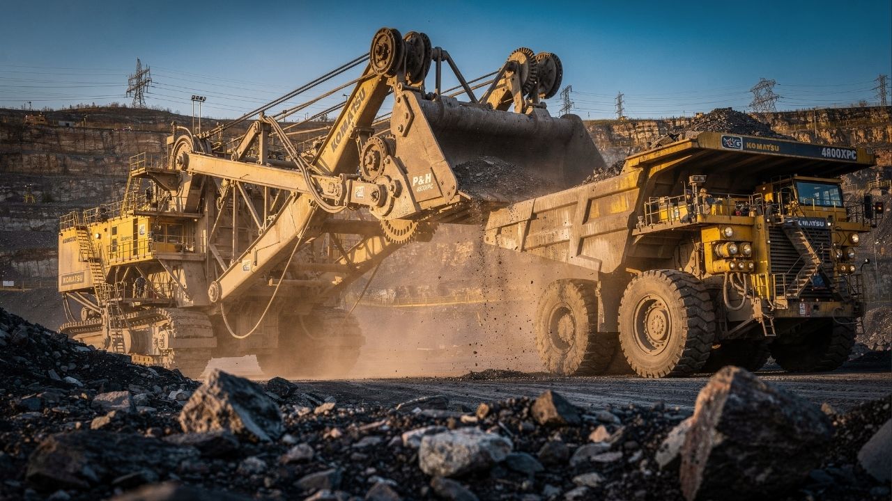 Com capacidade para erguer 122 toneladas de uma só vez, a Komatsu P&H 4800XPC tornou-se a maior escavadeira elétrica de cordas operando no planeta