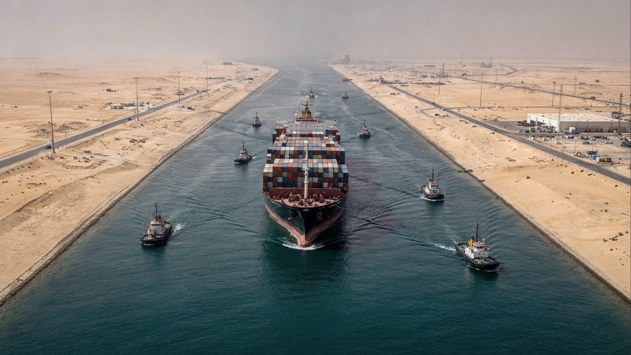 Esta obra colossal dividiu o deserto egípcio para criar a rota marítima mais vital do planeta, conectando mares e movendo a economia global
