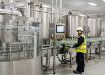 Com a injeção de dióxido de carbono sob alta pressão em tanques gelados, é assim que a indústria cria a água com gás que borbulha no seu copo