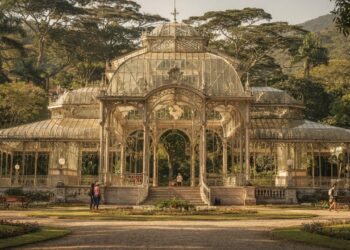 Com sua estrutura de ferro e vidro vinda da França em 1884, o palácio de Petrópolis tornou-se o maior ícone da elegância imperial na região serrana