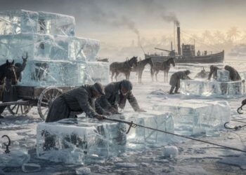 Antes da geladeira, o gelo era extraído de lagos e valia milhões, sendo a base de um império que revolucionou o transporte de alimentos no mundo