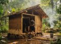 Sozinha na selva: a jovem que construiu a própria casa em 10 meses usando apenas as mãos e materiais naturais