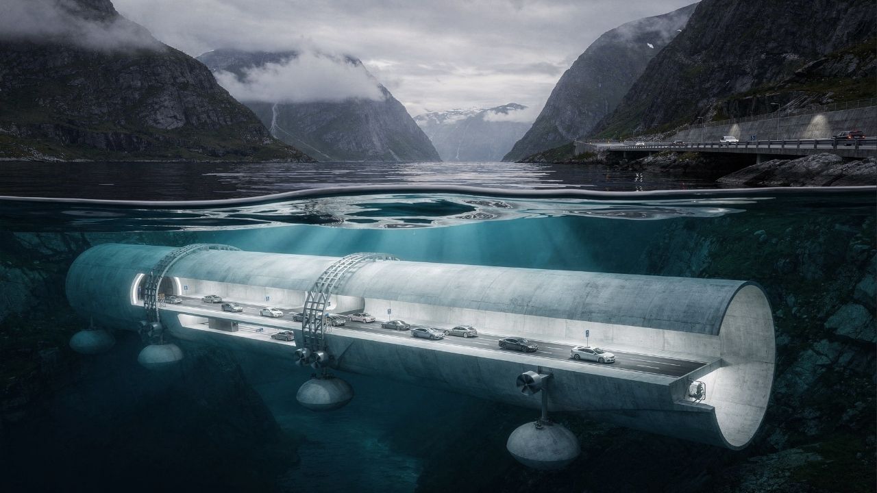 Com um orçamento recorde de 40 bilhões de dólares, a Noruega desafia a natureza com túneis flutuantes submersos e cria a maior rota costeira contínua do mundo