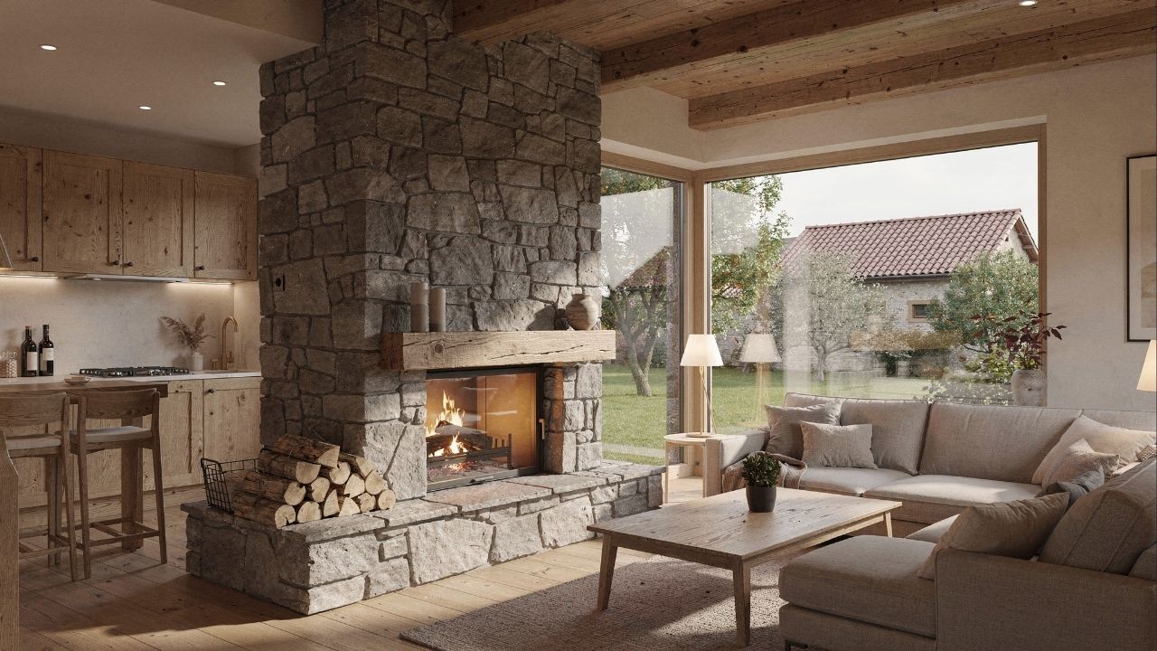 Com design rústico e 2 quartos, essa casa de campo prova que o conforto não depende de grandes metragens