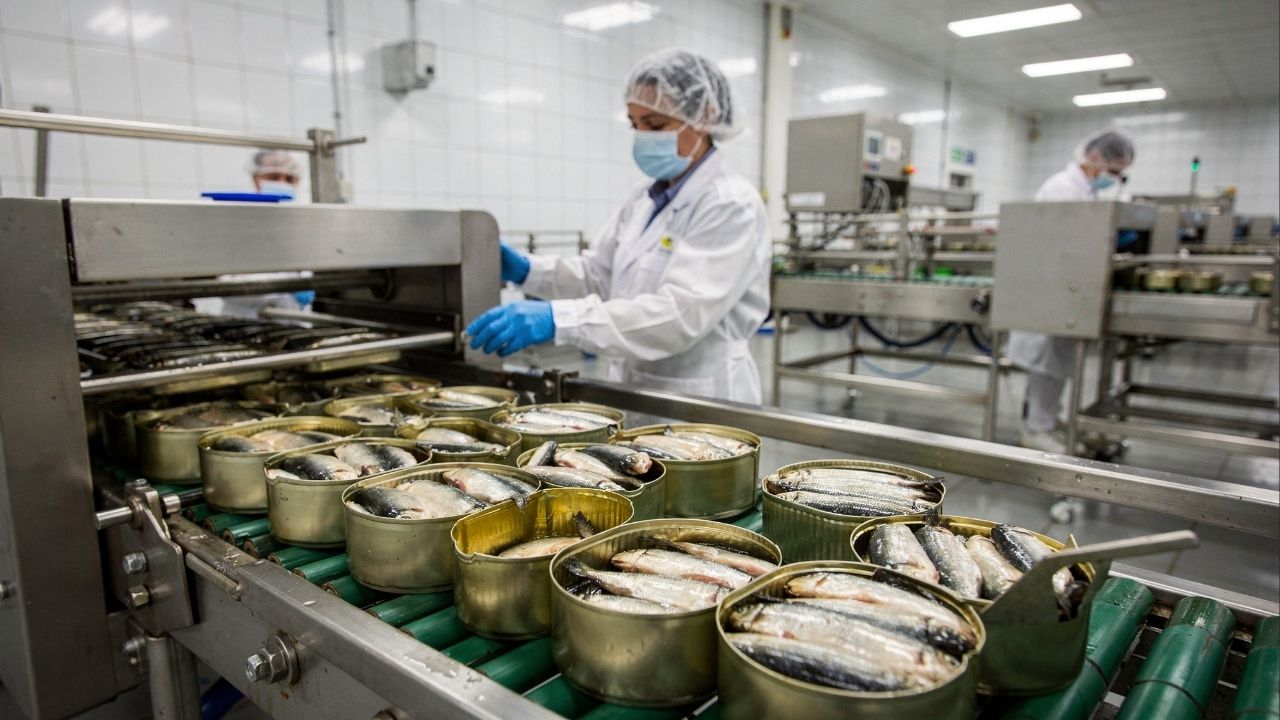 Cozidas a 120 graus dentro da própria lata e seladas em óleo ou molho, as sardinhas ganham validade de anos através de um processo industrial