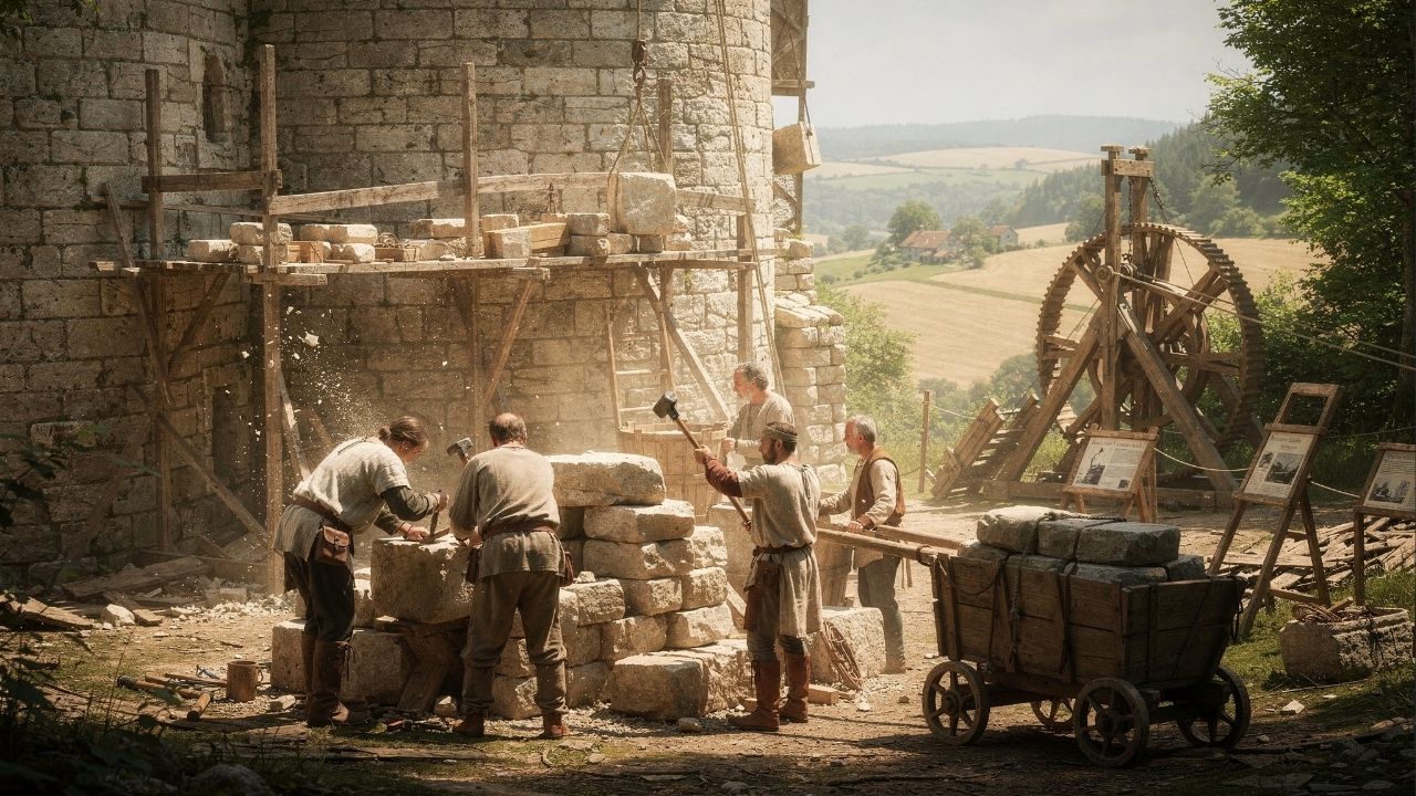 O maior experimento arqueológico do mundo: uma equipe de engenheiros está construindo um castelo medieval do zero usando apenas ferramentas e técnicas do século XIII em um projeto de 25 anos que está revelando segredos perdidos
