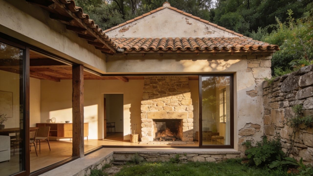 Com design campestre e 2 quartos, essa casa de campo prova que o conforto não depende de grandes cômodos