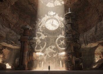 Instalado dentro de uma montanha oca no Texas, o relógio mecânico gigante de 42 milhões de dólares, financiado por Jeff Bezos, foi projetado para funcionar sozinho durante 10 mil anos