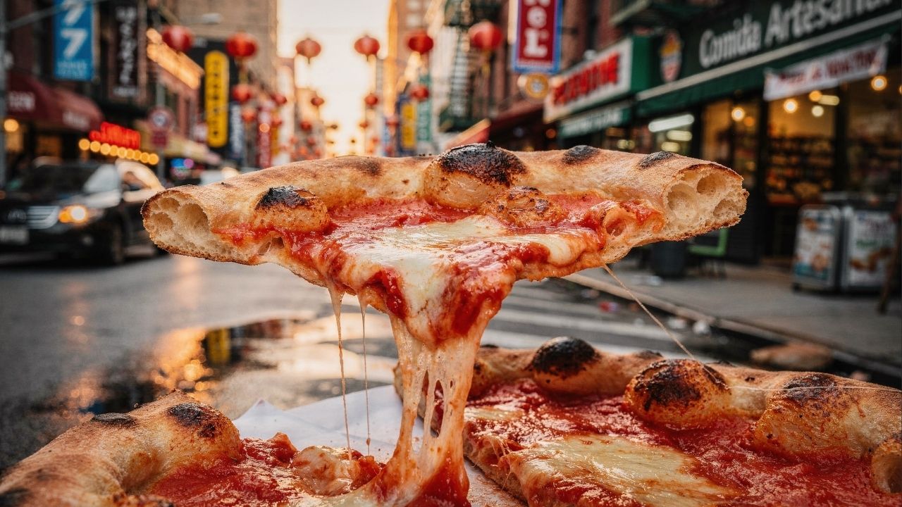 Eles vendem milhares de fatias por dia e criaram a pizza mais desejada de Nova York, com filas que dobram o quarteirão todas as semanas