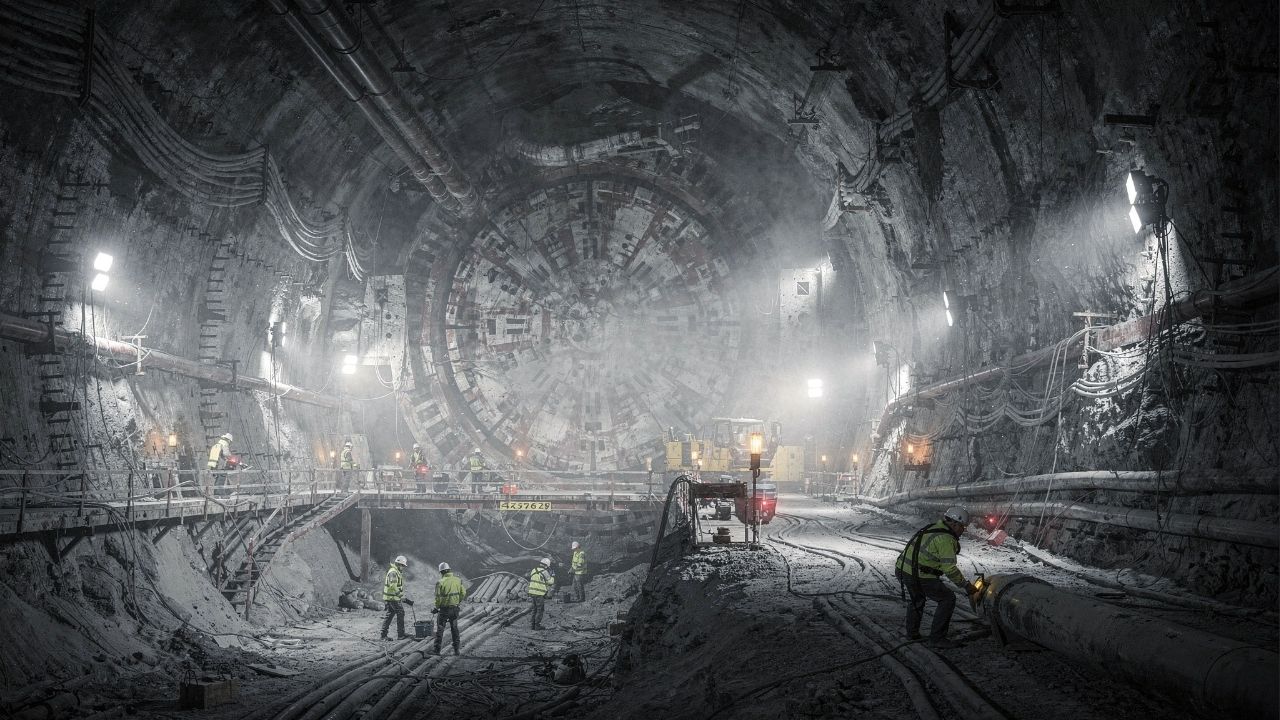 A China usou tuneladoras gigantes para perfurar montanhas mortais e erguer o maior túnel ferroviário do mundo, desafiando a lógica da engenharia