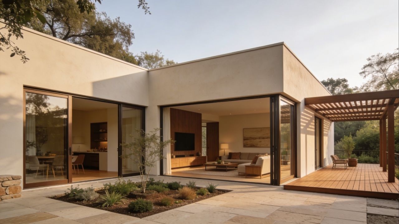 Com pátio central e 120 metros quadrados, essa casa prova que é possível ter luxo e funcionalidade em lotes pequenos