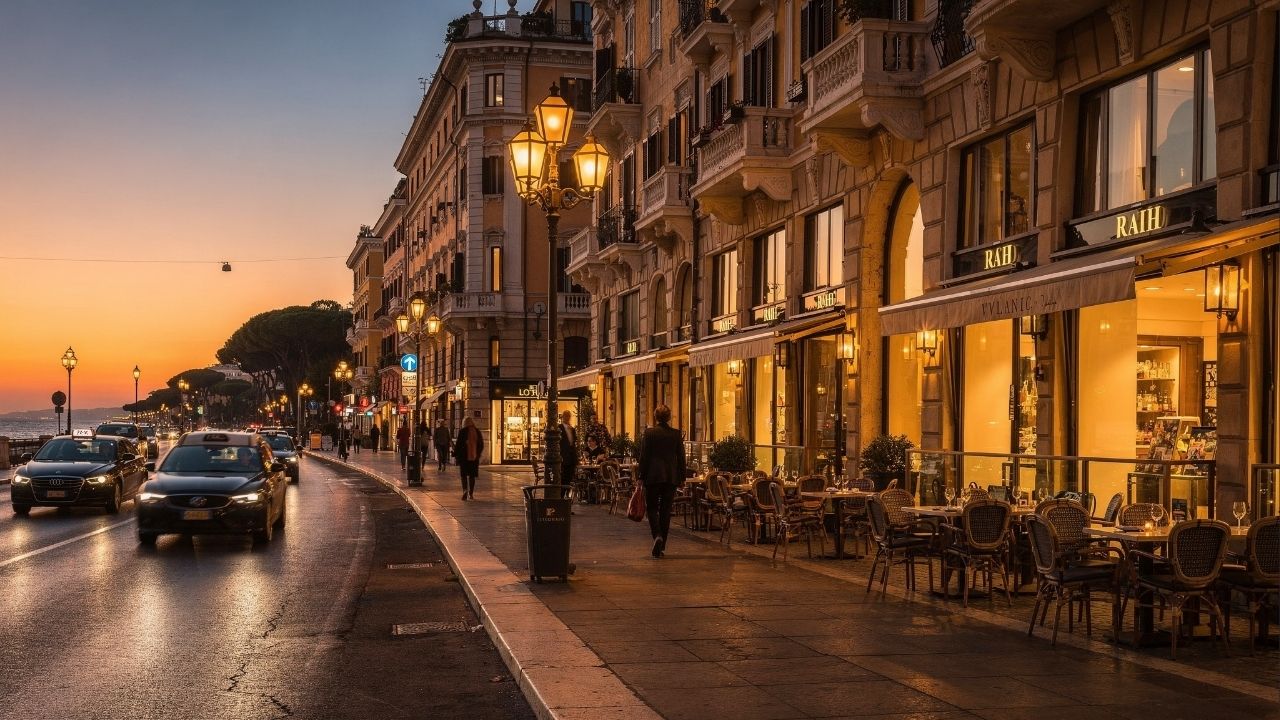 Rua de Roma ganha fama mundial pelo filme La Dolce Vita, pois seus hotéis de 1880 viraram o maior símbolo de luxo e elegância da capital italiana