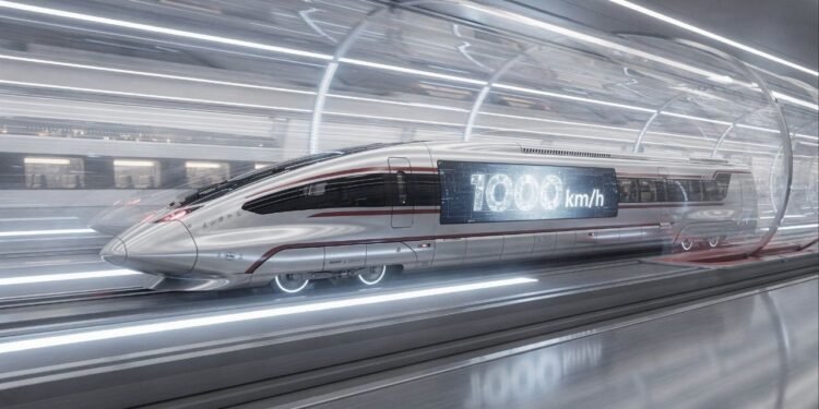 O novo trem de levitação magnética que atingiu 1.000 km/h em testes e promete ligar cidades em minutos, superando a velocidade de aviões comerciais com uma tecnologia que desafia a gravidade
