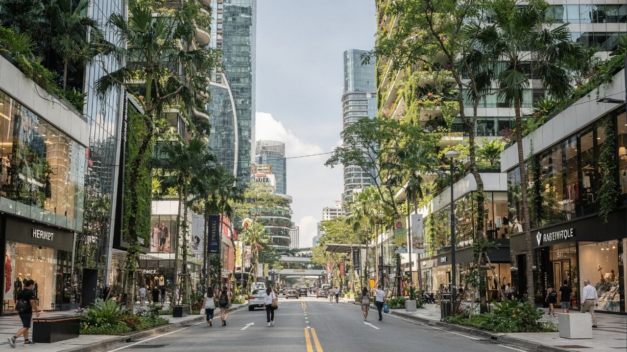 Rua em Cingapura ganha fama por seus 2,2 km de luxo, pois seus shoppings e jardins futuristas viraram o maior centro comercial de toda a Ásia