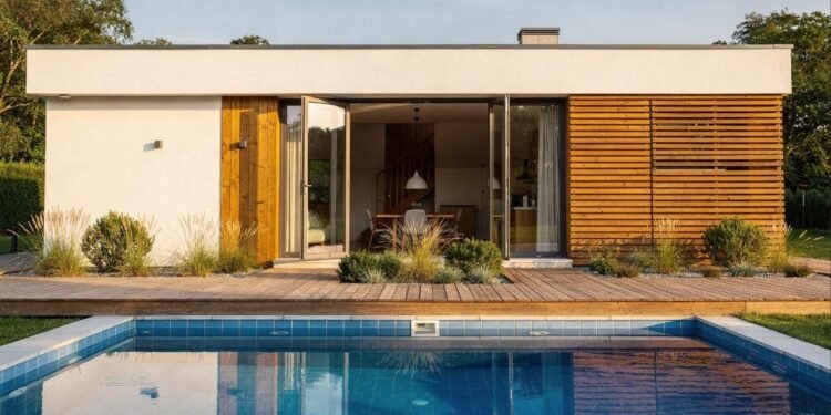 Essa casa térrea de 100 metros quadrados com piscina é o sonho de consumo de qualquer família jovem