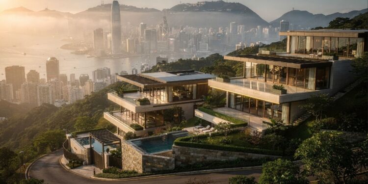 Pollock’s Path em Hong Kong ganha fama pelo luxo extremo, pois suas mansões no topo da montanha possuem o metro quadrado mais caro de todo o mundo