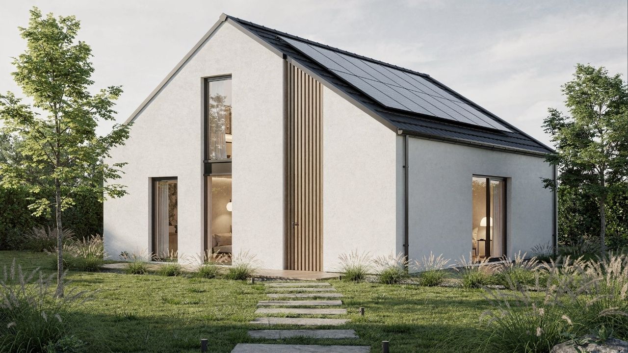 O truque das janelas altas que transformam esta casa compacta em um refúgio moderno e iluminado